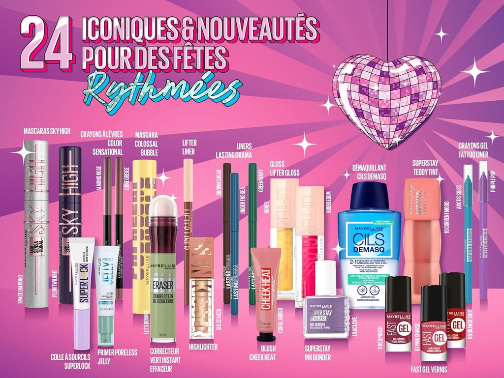 Calendrier de l’Avent Maybelline New York 2025