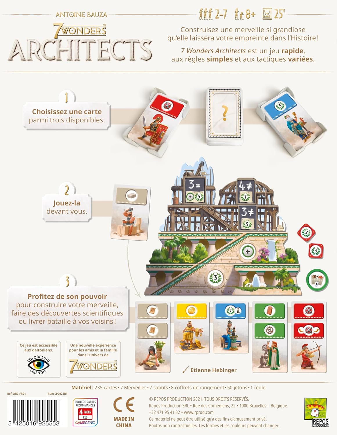 7 Wonders Architects : Le jeu de société de votre cité antique