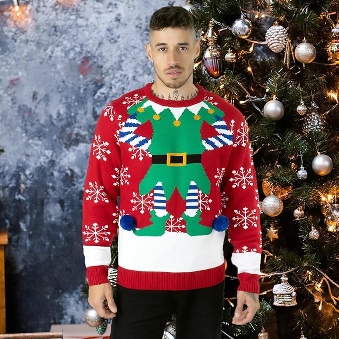 Pull moche noël homme