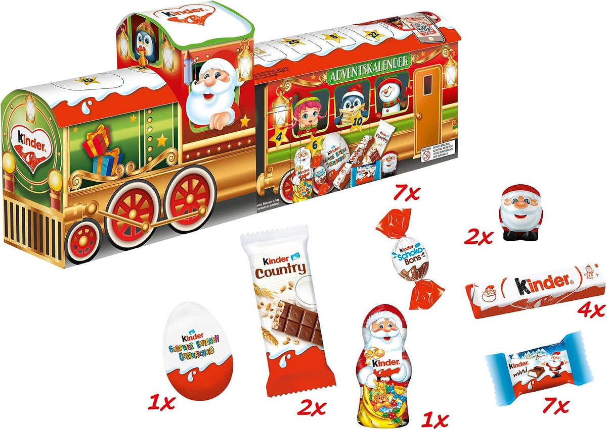 Calendrier de l'Avent Kinder Mix Train 3D