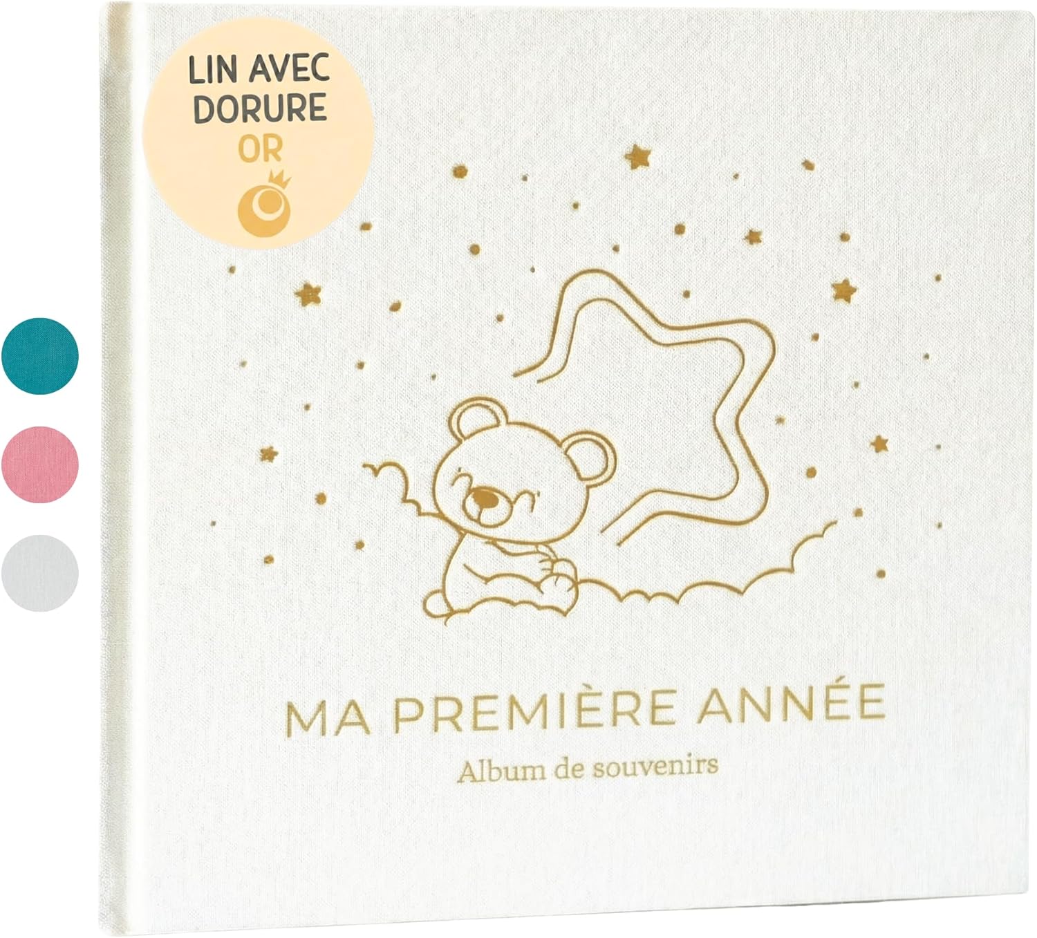 Livre de naissance Ma Première Année couverture lin
