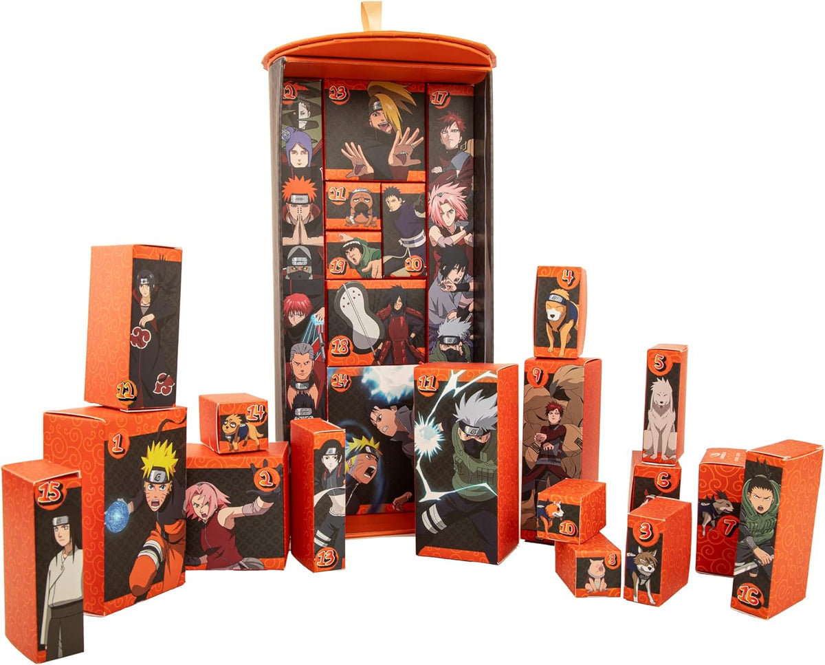 Calendrier de l'Avent Naruto Deluxe déroulé façon parchemin