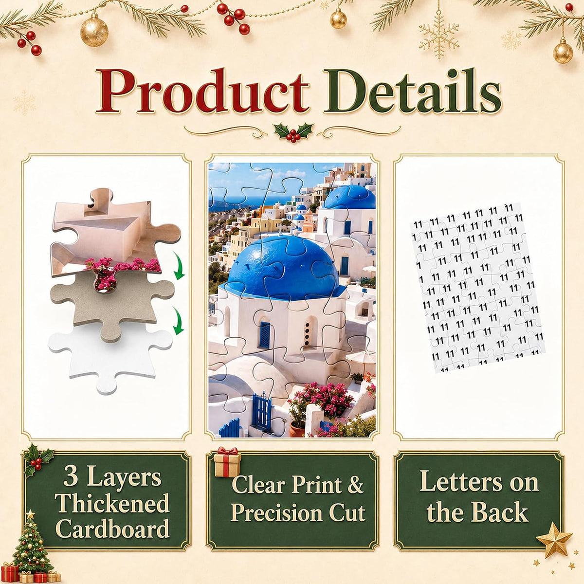 Calendrier de l'Avent puzzle Monuments du Monde 1008 pièces KimiLeo