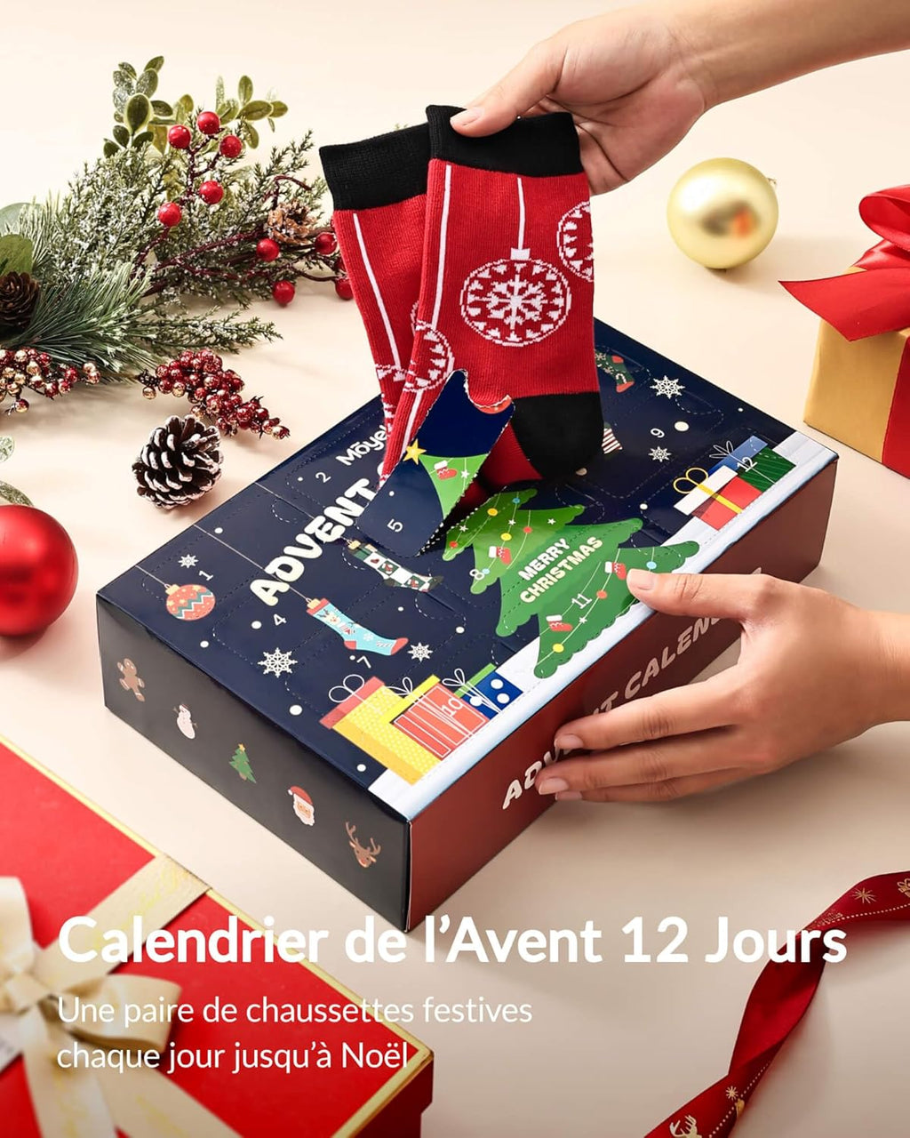 Calendrier de l’Avent Chaussettes Homme