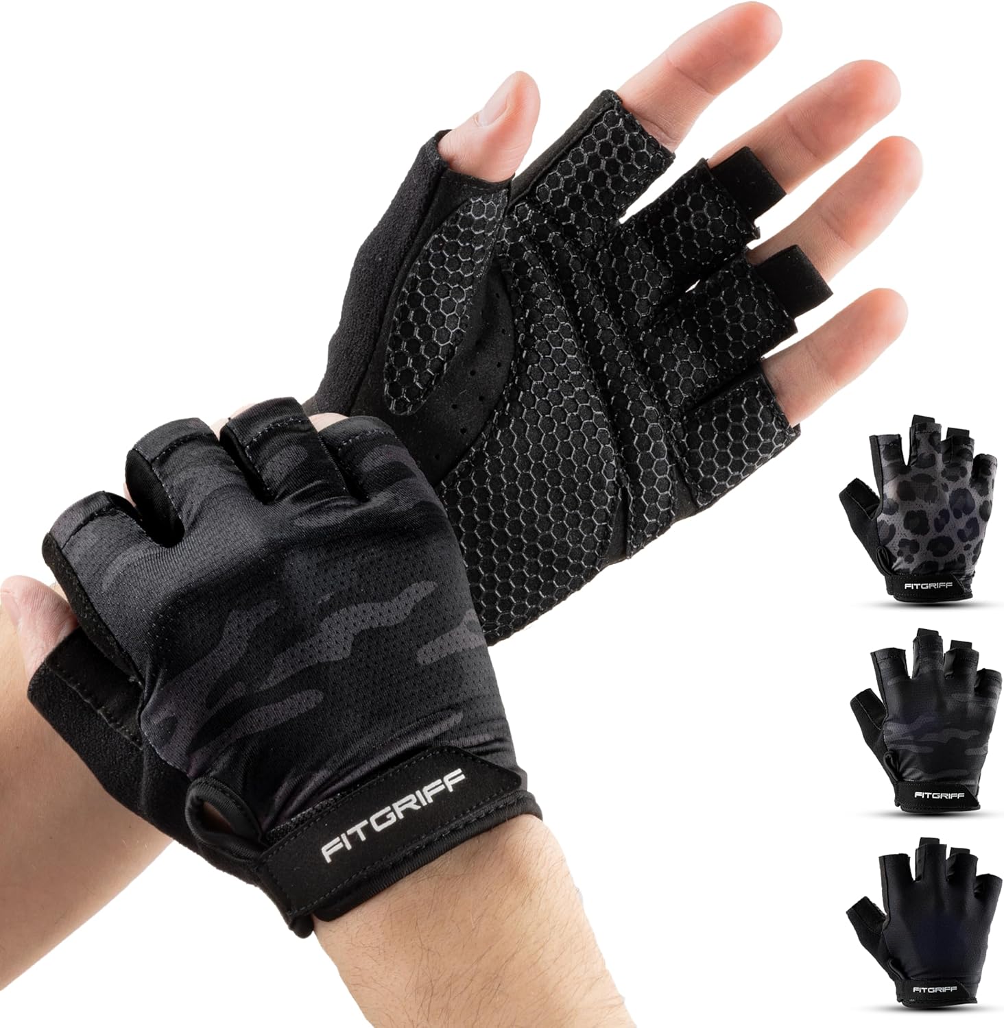 Gants de musculation rembourrés homme femme Fitgriff