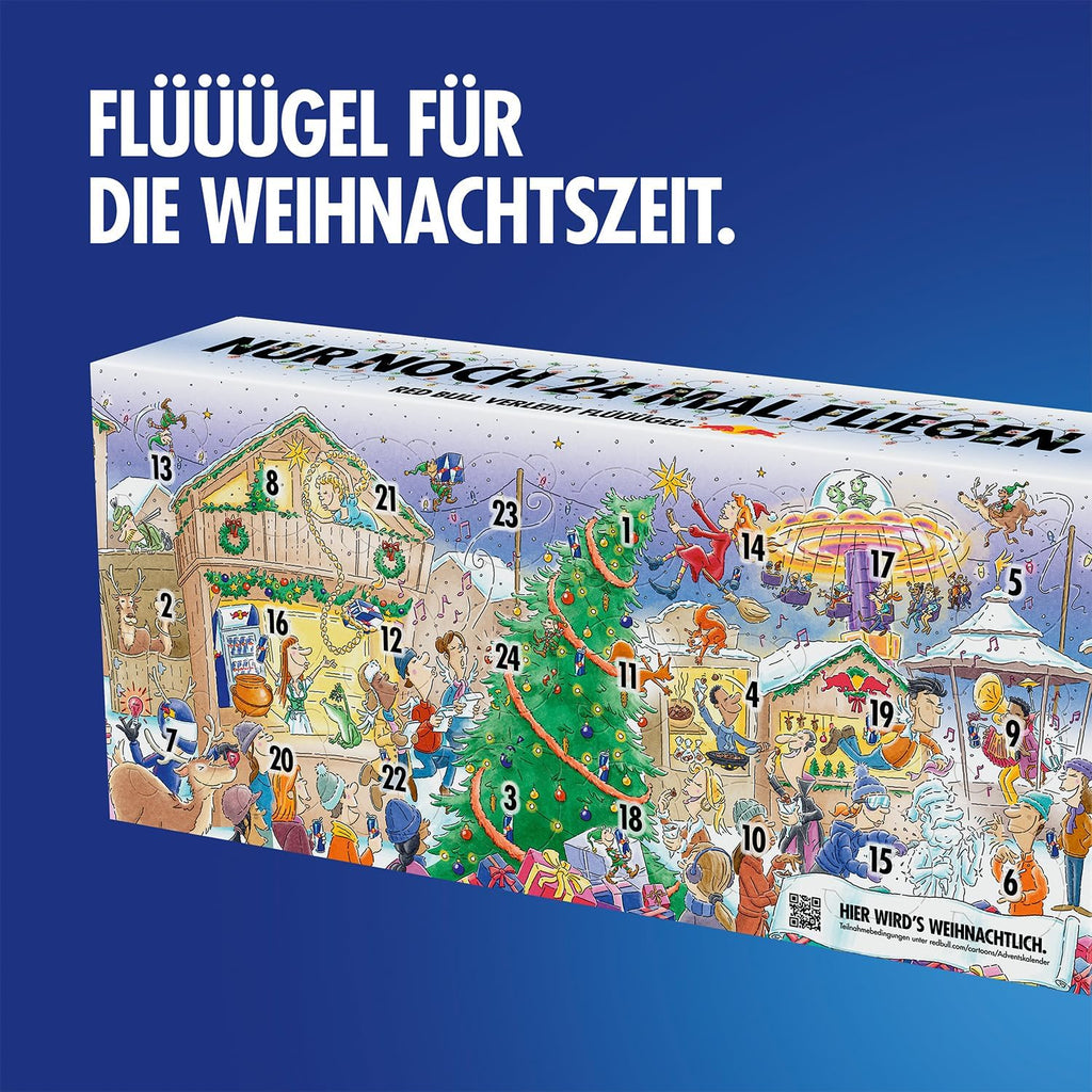 Calendrier de l'Avent Red Bull, les canettes