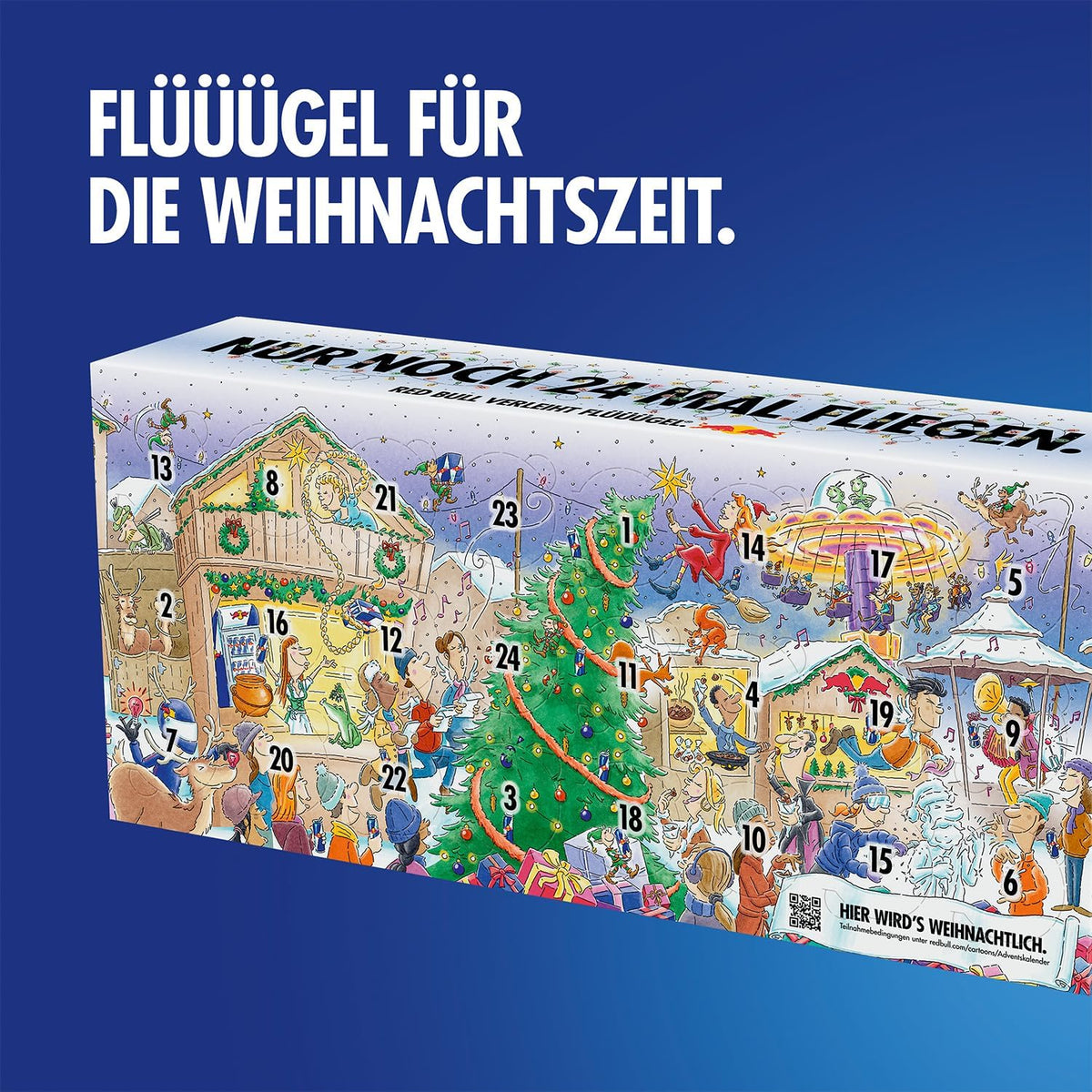 Calendrier de l'Avent Red Bull, les canettes