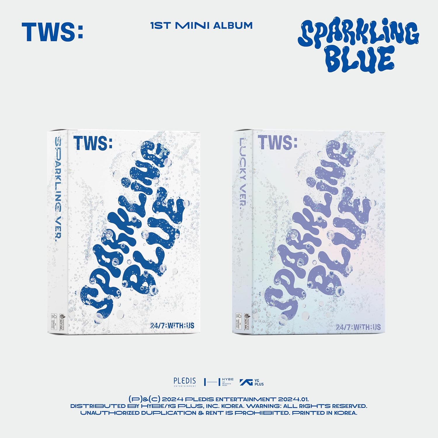 TWS — Sparkling Blue, 1er Mini Album (Lucky Ver., coffret goodies)