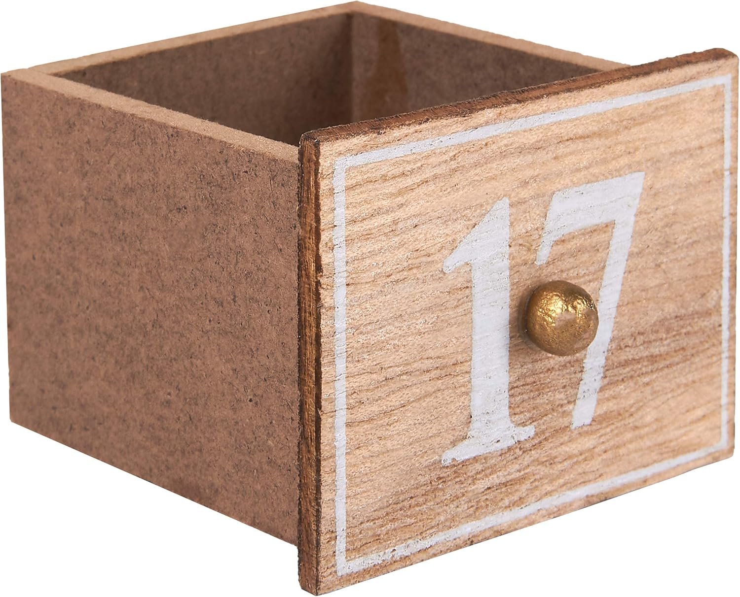 Calendrier de l'Avent en bois avec LED