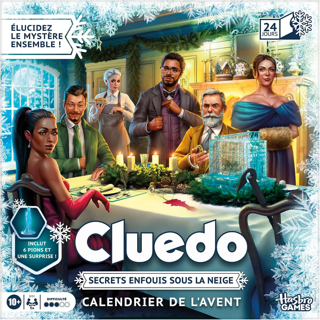 Calendrier de l'Avent Cluedo Secrets enfouis sous la neige
