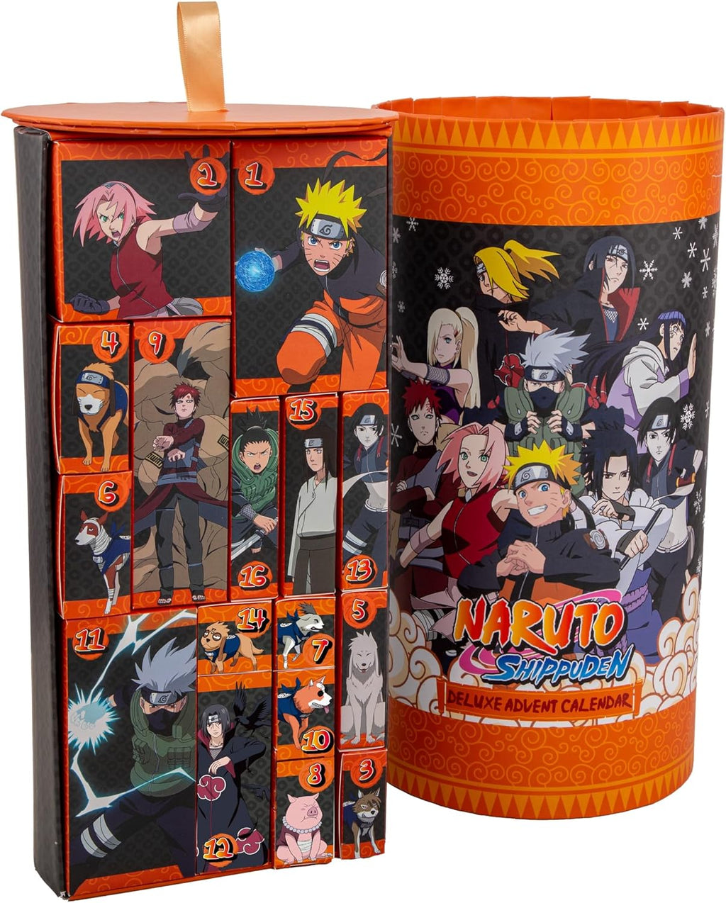 Les 24 petites boîtes du calendrier de l'Avent Naruto Deluxe