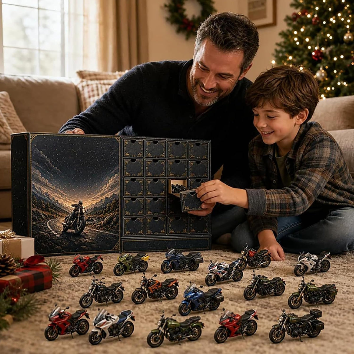 Mini-motos de collection du calendrier de l'Avent Motorcycle Legends
