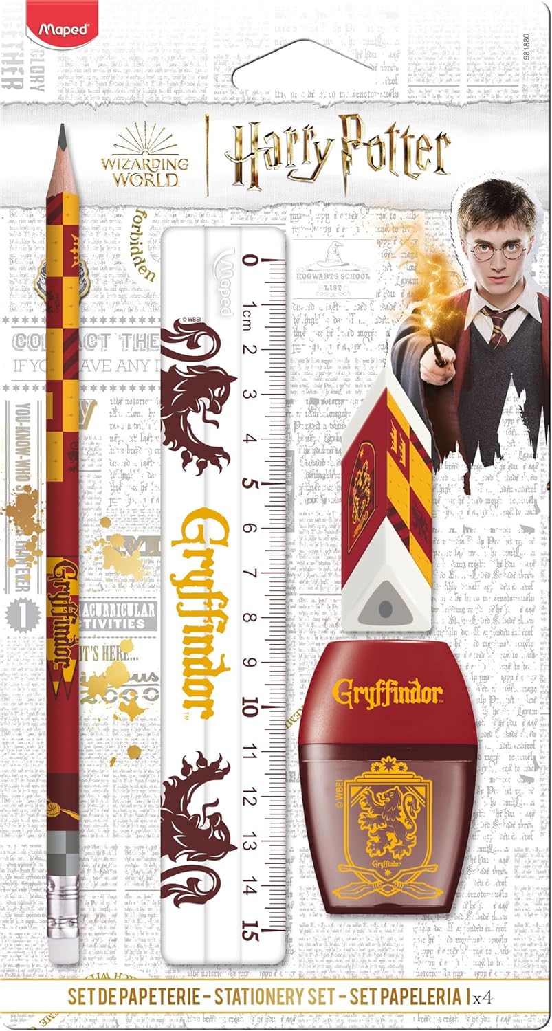 Set papeterie Gryffondor (4 pièces)