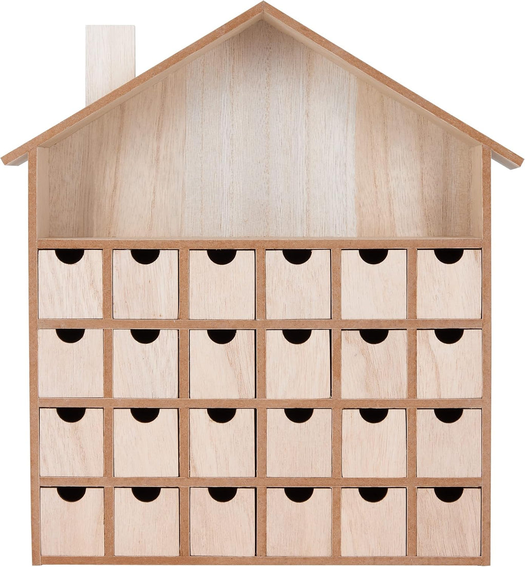 Calendriers de l'Avent en bois à décorer soi-même (DIY)