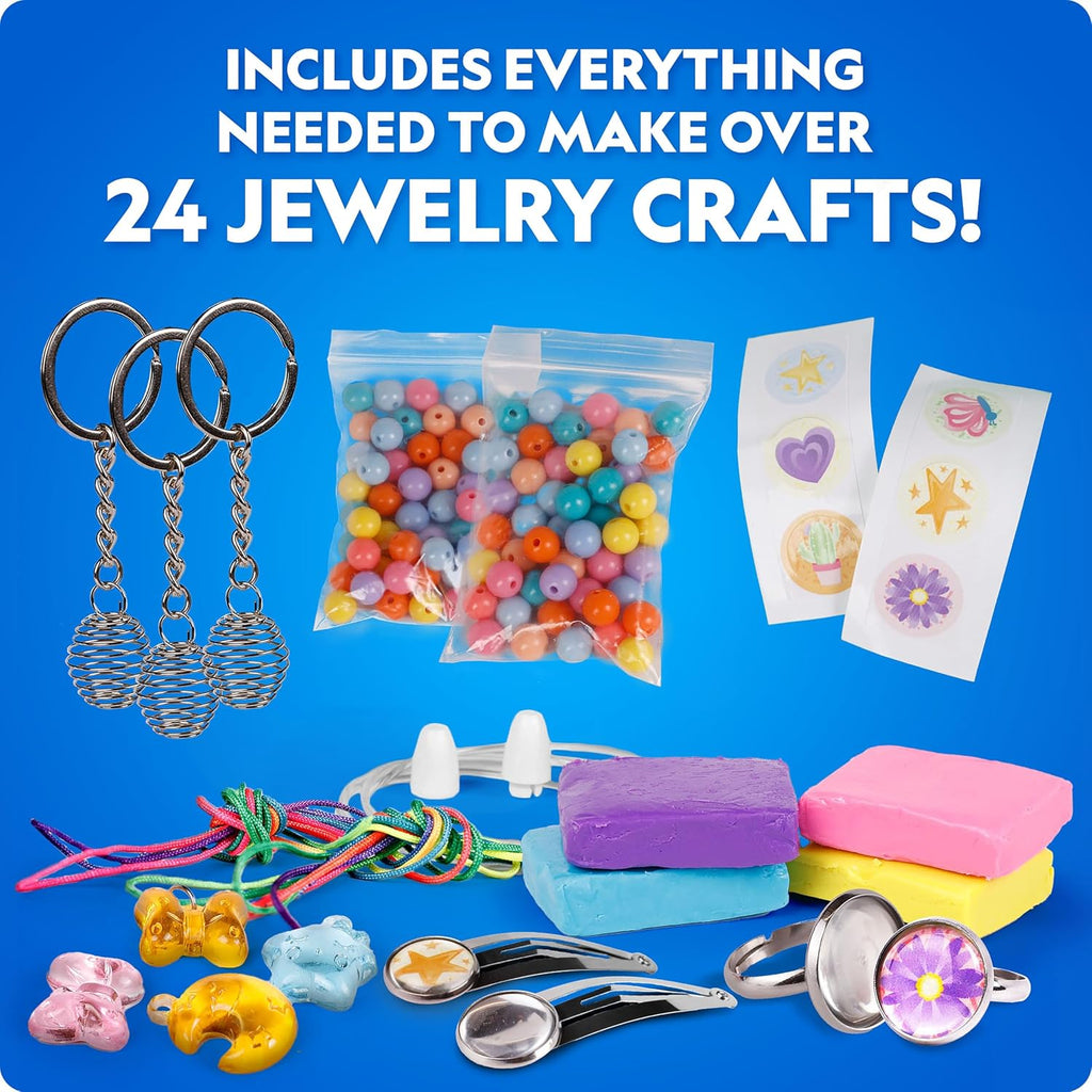 Contenu du calendrier de l'Avent bijoux : perles, cordons, breloques, supports