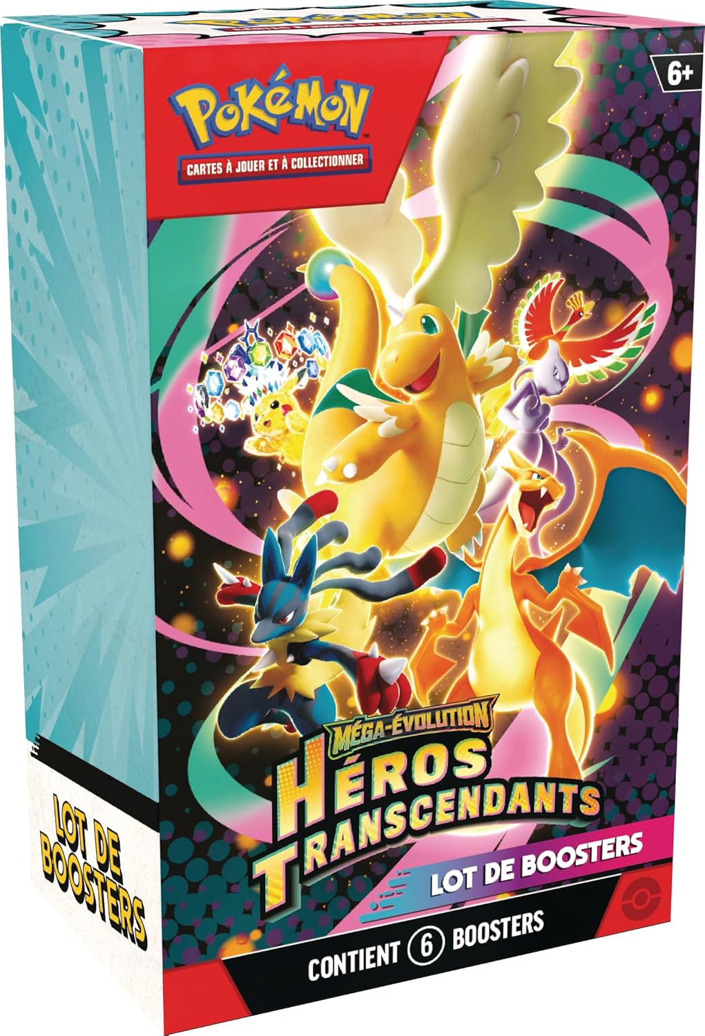 Pokémon — Lot de 6 boosters Méga Héros Transcendants