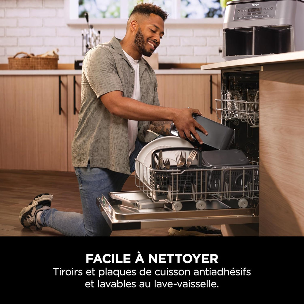 Ninja Dual Zone 6-en-1 7,6 L DZ300EU : l’airfryer double compartiment