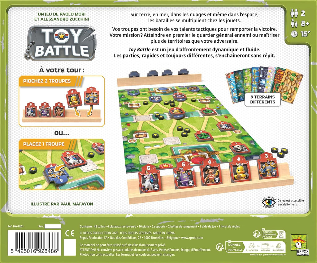 Toy Battle - Jeu de Stratégie As d’Or 2026 - Jeu de Société pour 2 Joueurs dès 8 ans Asmodee