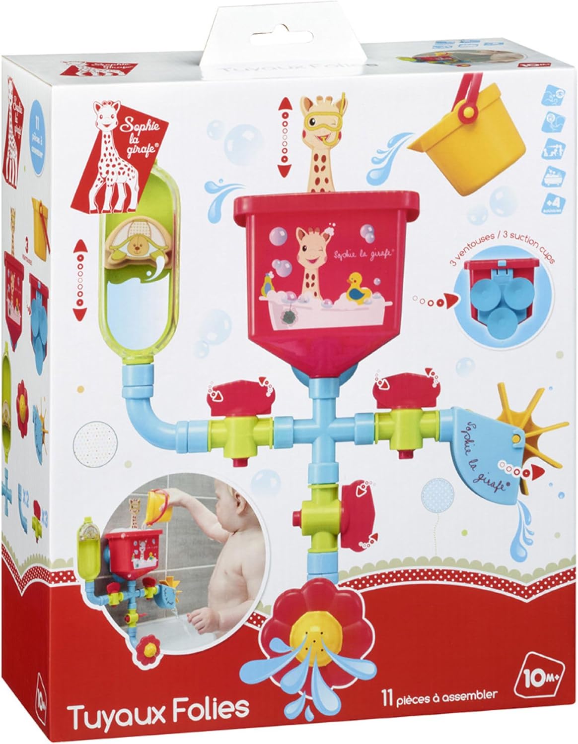 Jouet de bain Tuyaux folies - Sophie la Girafe