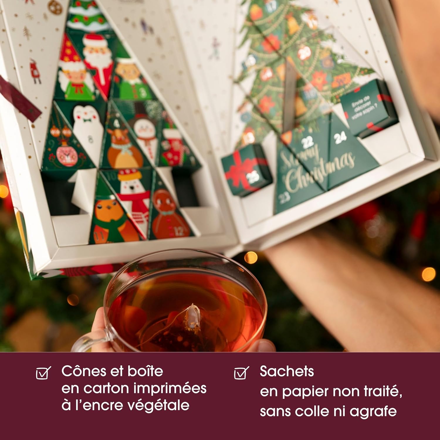 Calendrier de l’Avent Thé & Infusions Bio Arbre de Noël 2025 - English Tea Shop