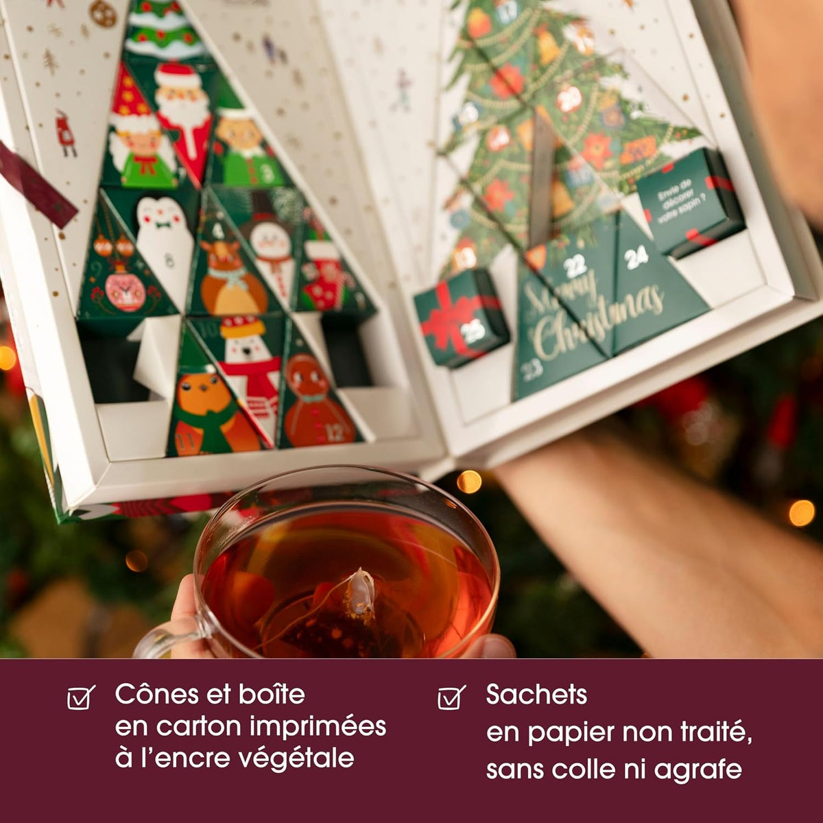 Calendrier English Tea Shop ouvert et tasse de thé