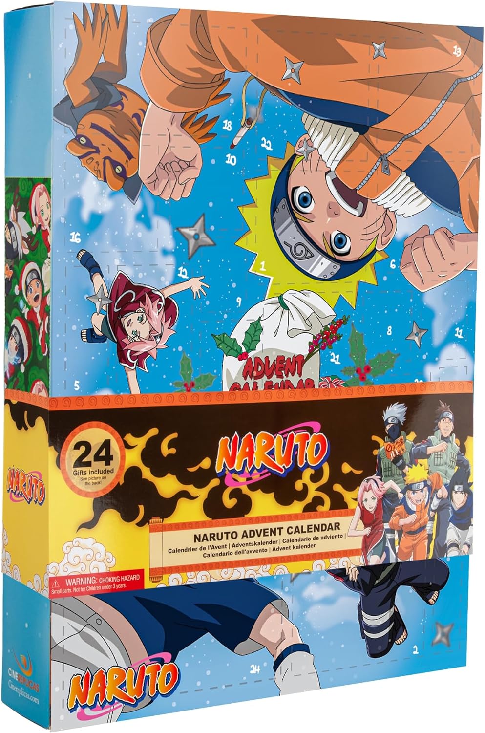Calendrier de l'Avent Naruto Cinereplicas – boîte 24 cadeaux