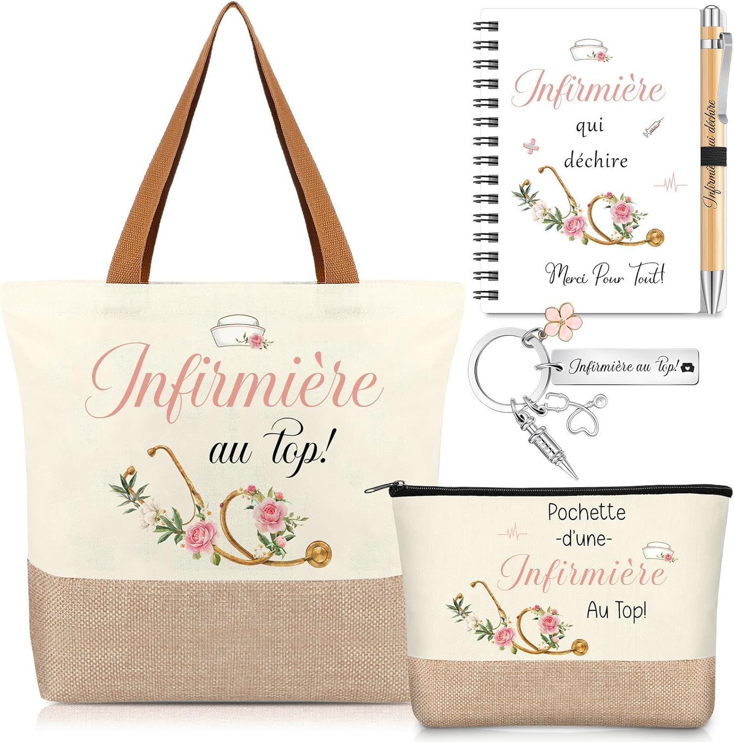 Set 5 pièces accessoires infirmière (Hestya)