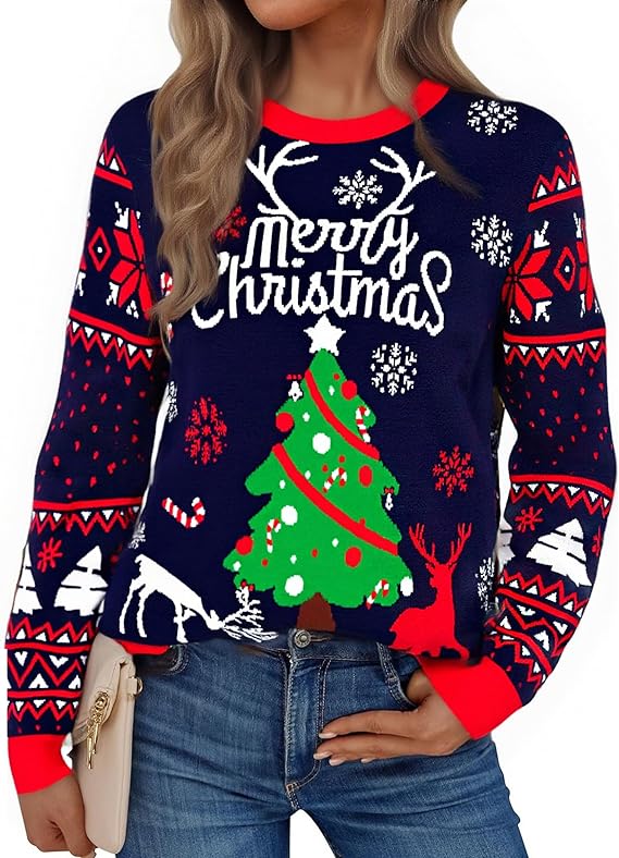 Pull de noël femme chic