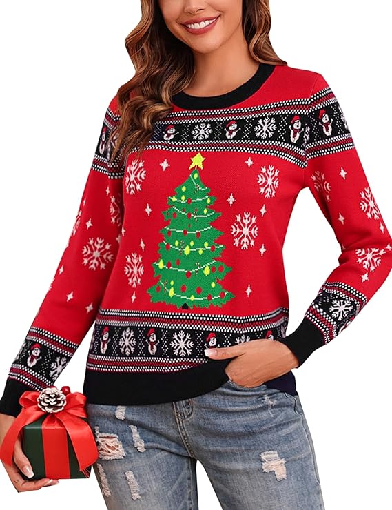 Pull de noël femme chic