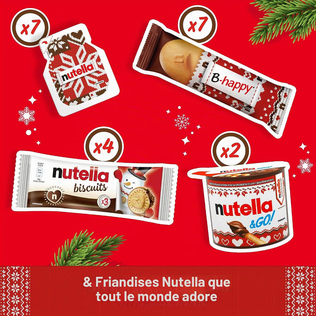 Gourmandises du calendrier de l'Avent Nutella