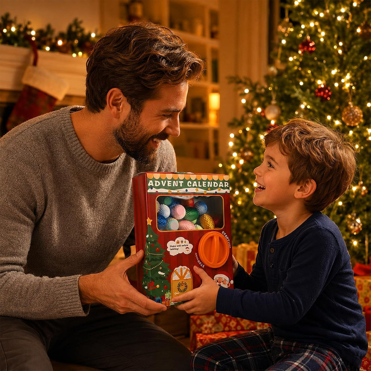 Calendrier de l'Avent Animaux 3D pidouzim avec distributeur de capsules