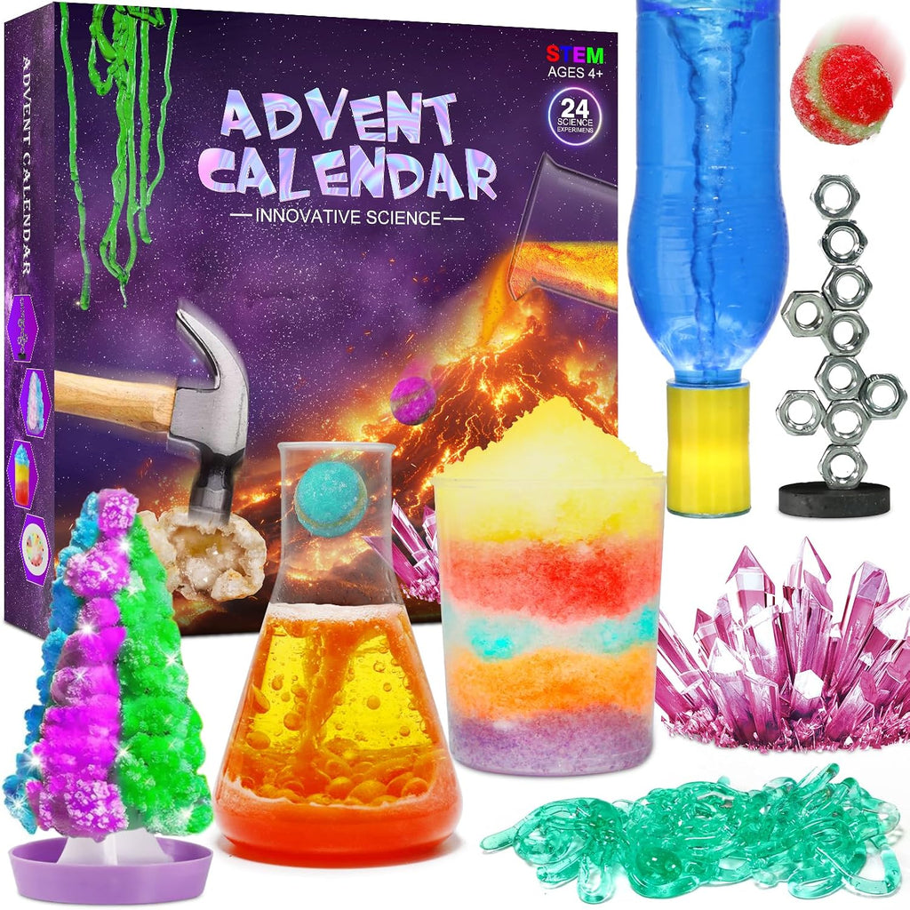 Calendrier de l'Avent expériences scientifiques pozemu