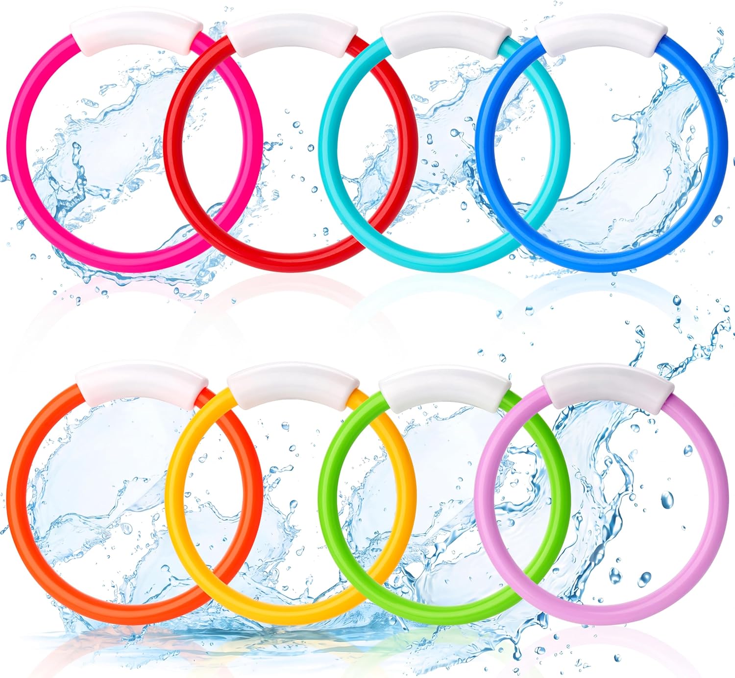 Anneaux de plongée JOYIN lot de 8 pour piscine