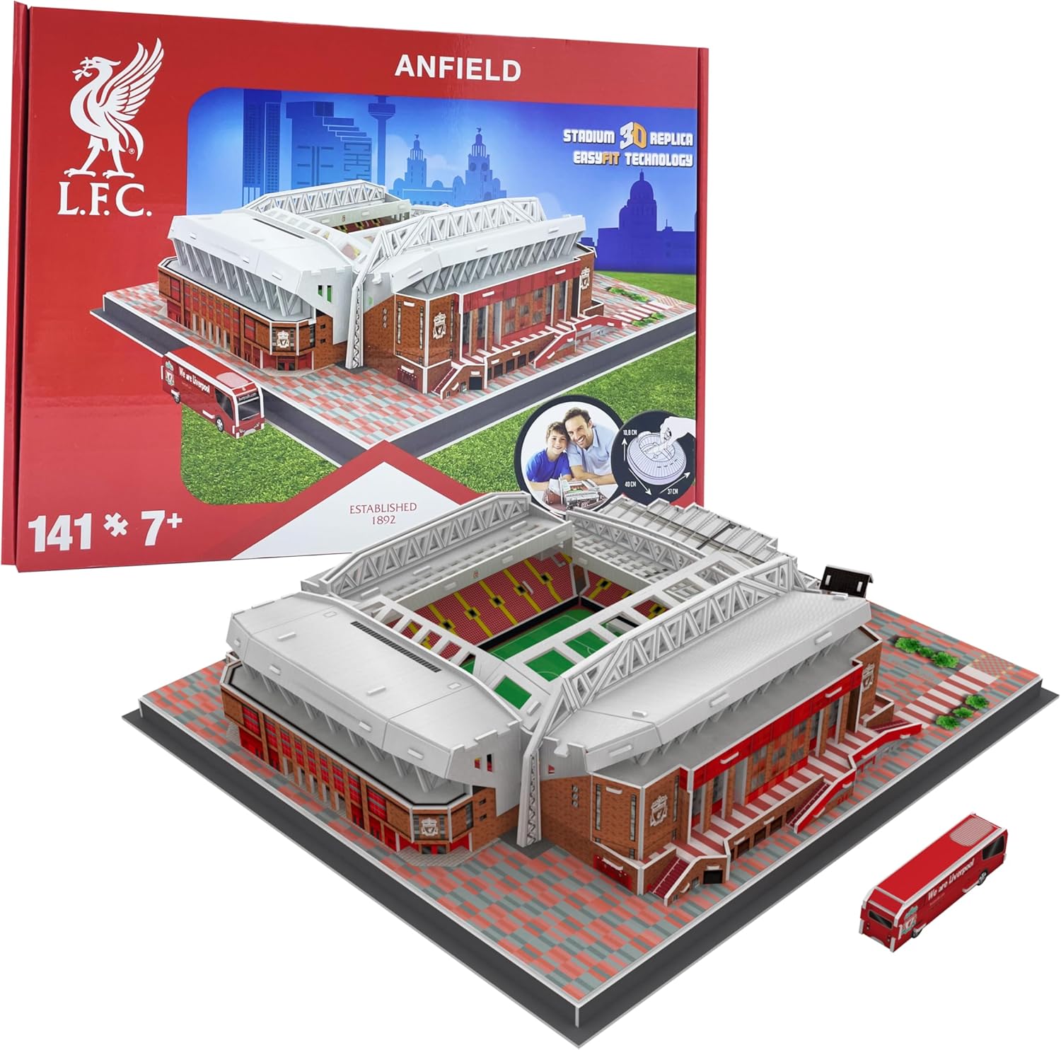 Puzzle 3D Anfield Liverpool FC (141 pièces)