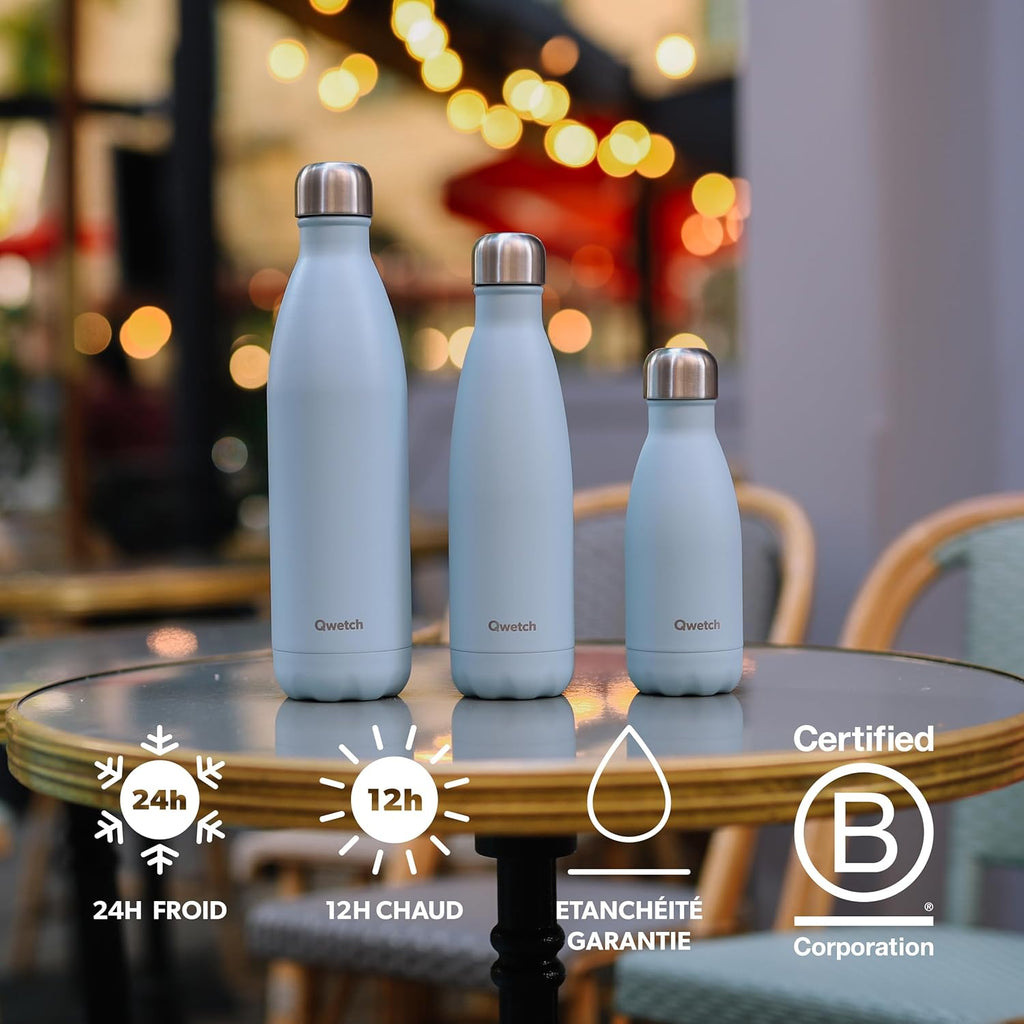 Gourde Qwetch - La bouteille isotherme stylée, durable et zéro déchet