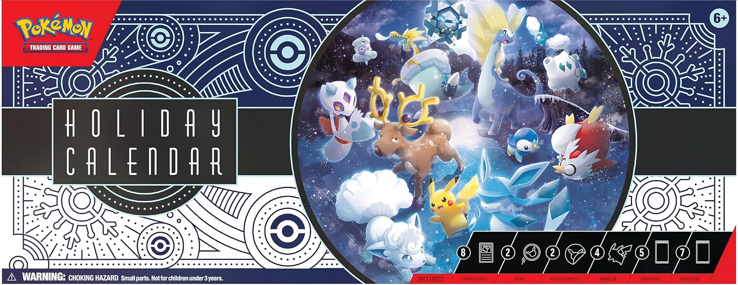 Calendrier de l'Avent Pokémon TCG – Calendrier des Fêtes (Cartes & Boosters)