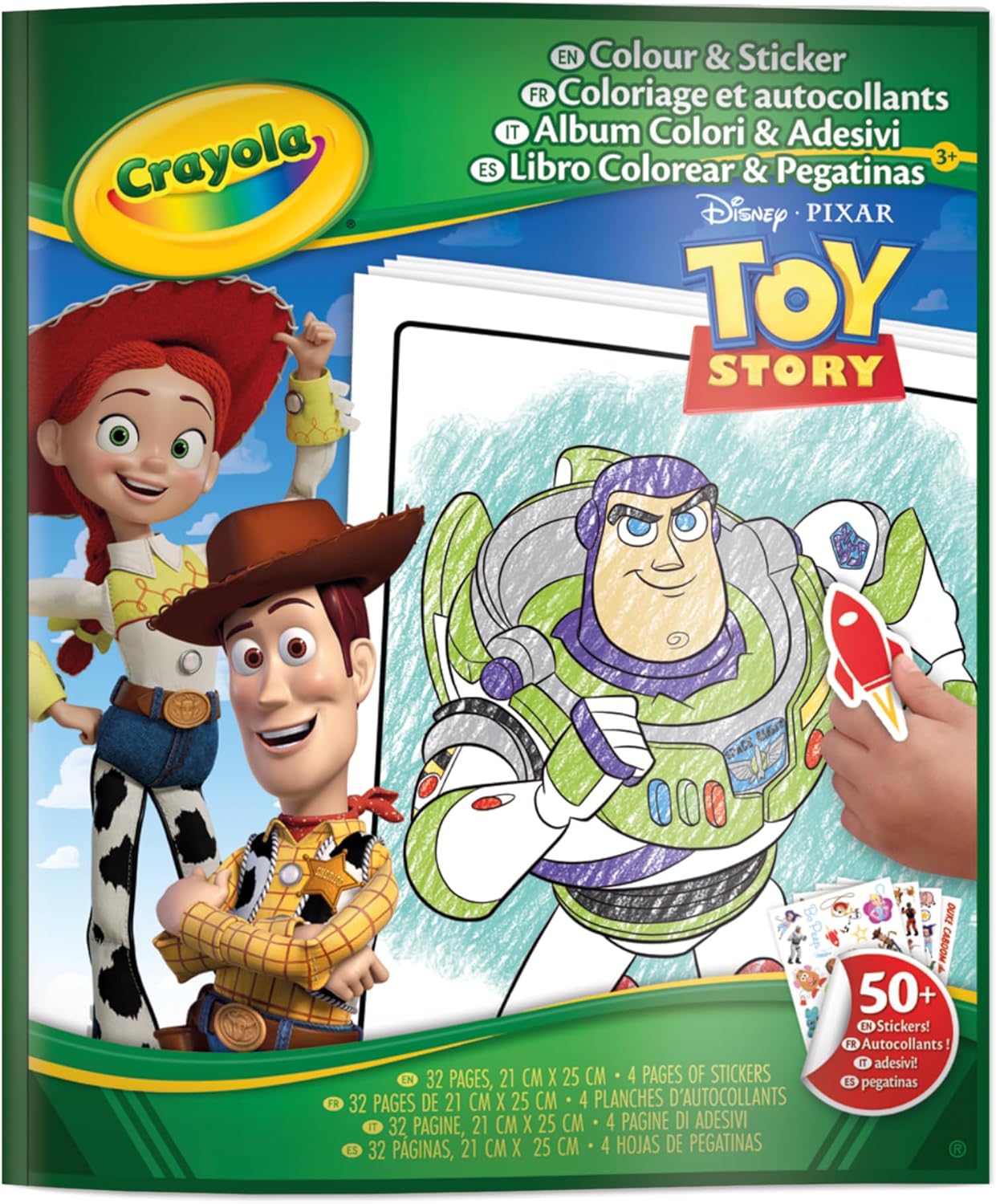 Crayola — Album coloriage avec stickers Toy Story (32 pages + 4 planches)