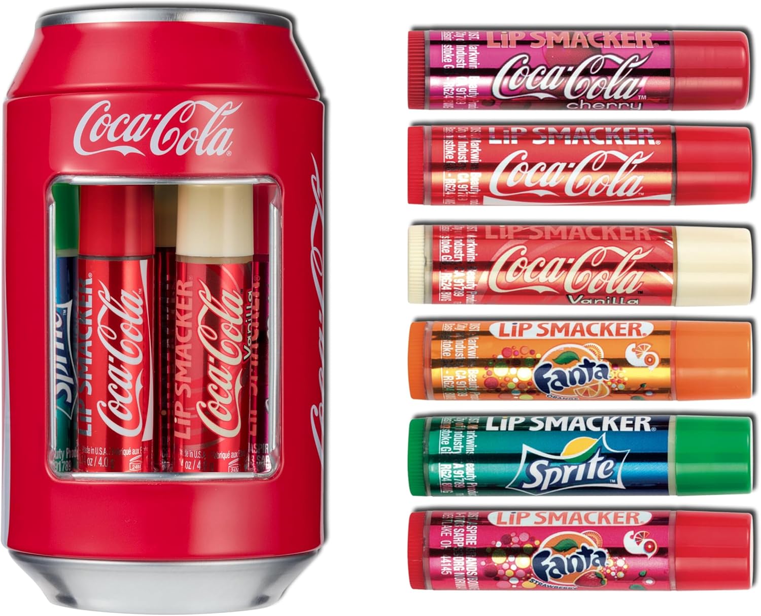 Lip Smacker — Collection Canettes Coca-Cola (baumes à lèvres)