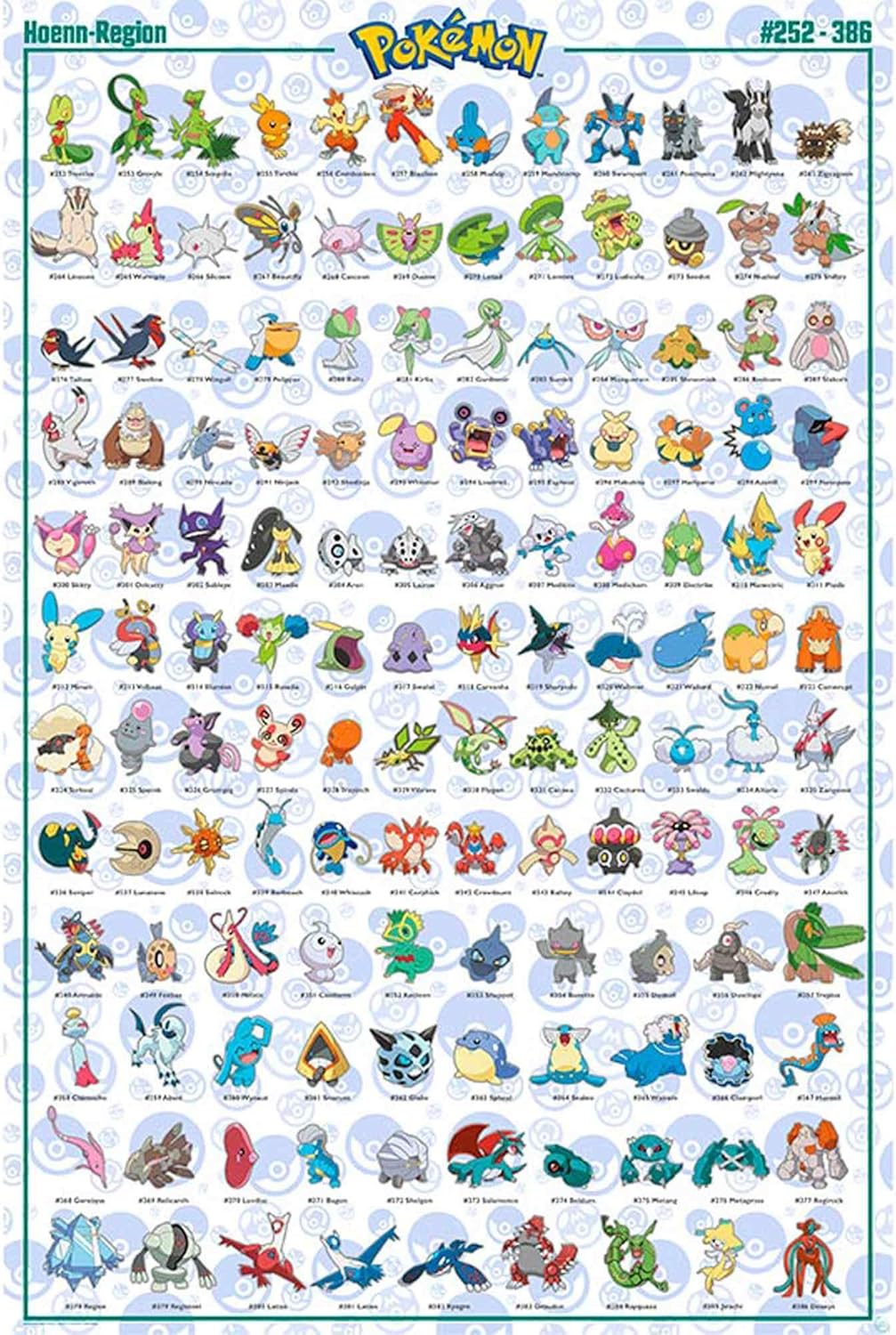 Poster Pokémon Hoenn (Maxi)