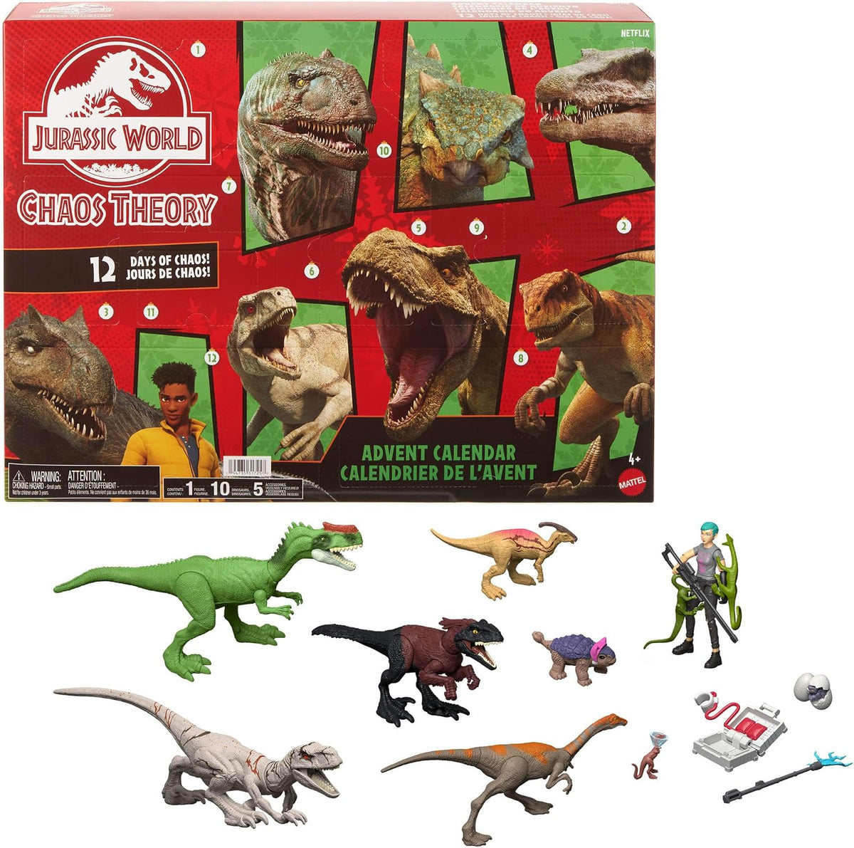 Calendrier de l'Avent Jurassic World La Théorie du Chaos Mattel JGM17