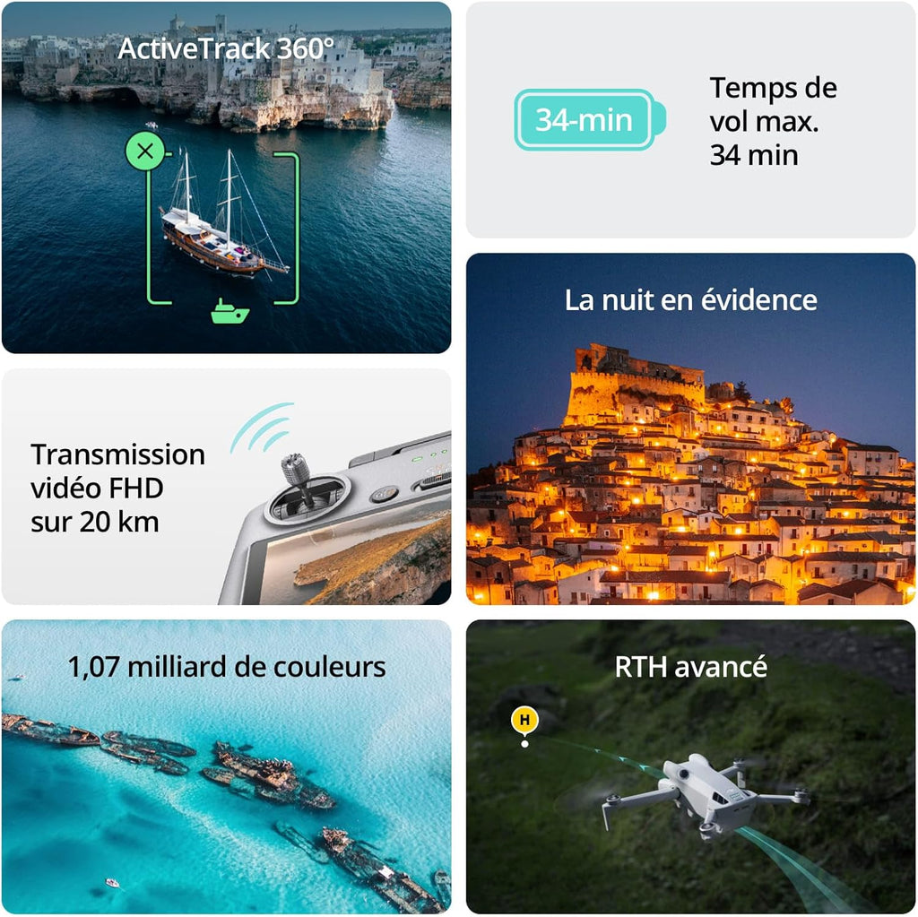 DJI Mini 4 Pro Fly More Combo (RC 2) : le mini-drone 4K ultra-complet