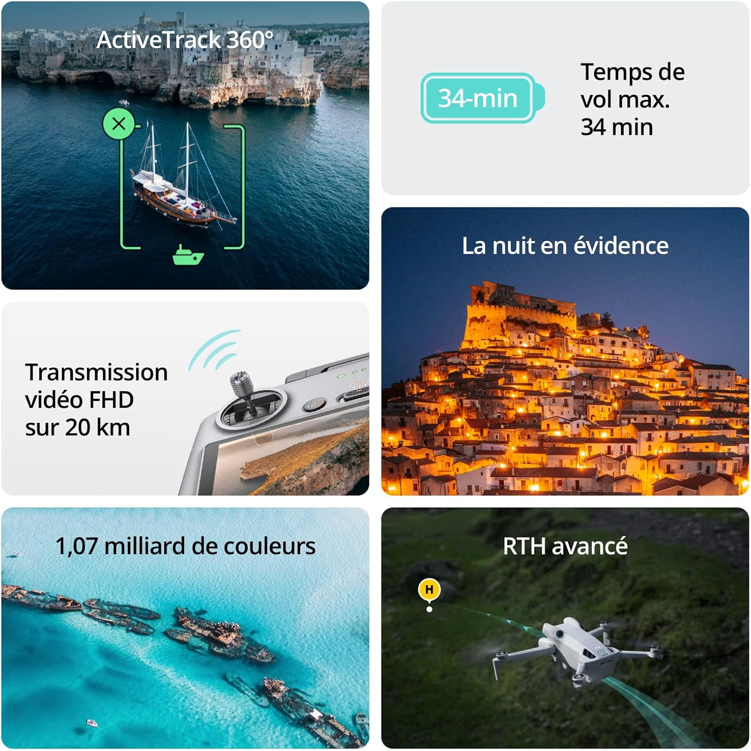 DJI Mini 4 Pro Fly More Combo (RC 2) : le mini-drone 4K ultra-complet