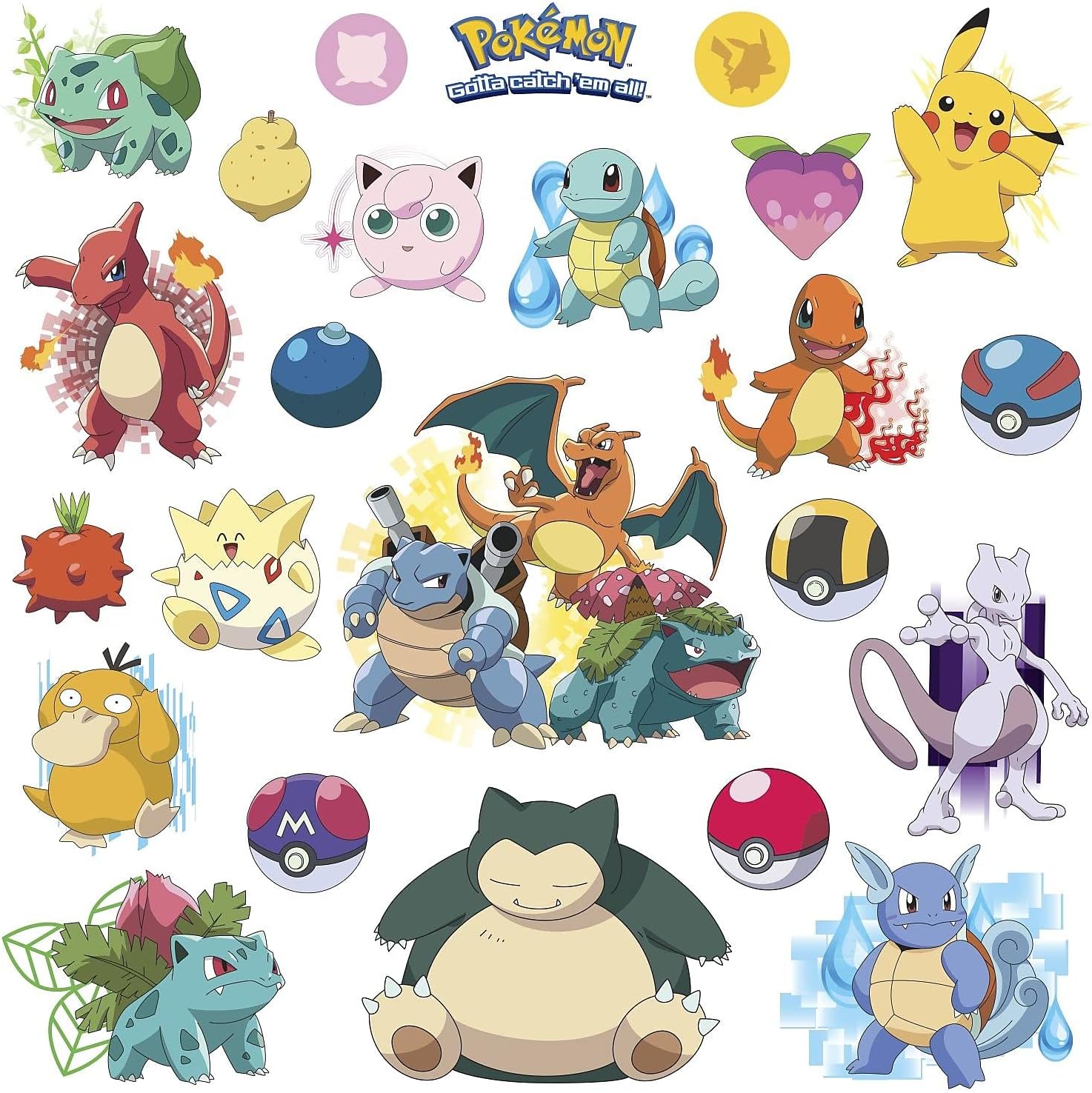 Stickers muraux Pokémon Iconic