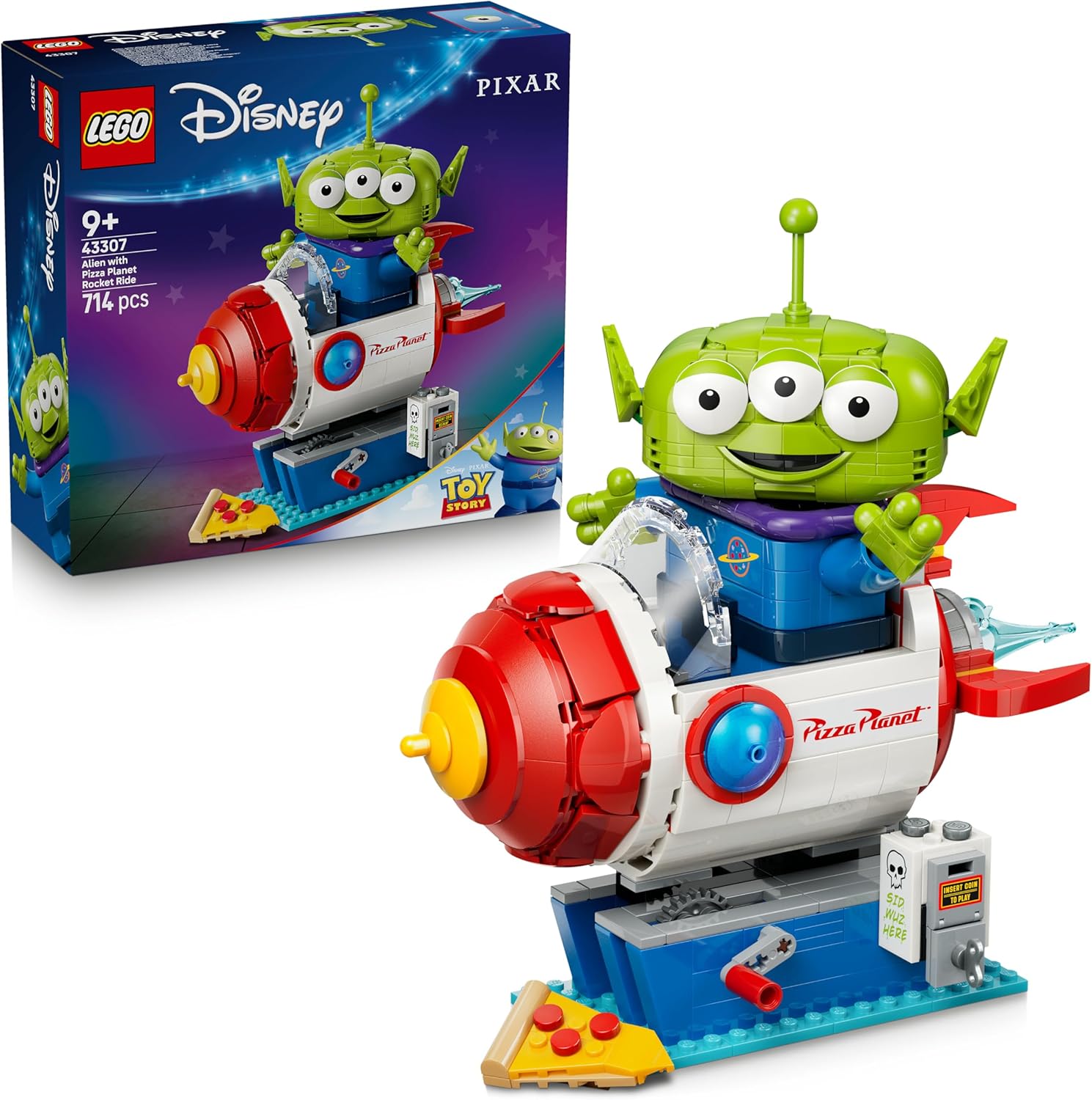 LEGO Disney·Pixar Toy Story — Alien et la fusée Pizza Planet