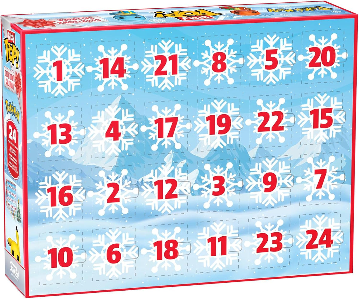 Les 24 portes du calendrier Funko Bitty Pop! Pokémon
