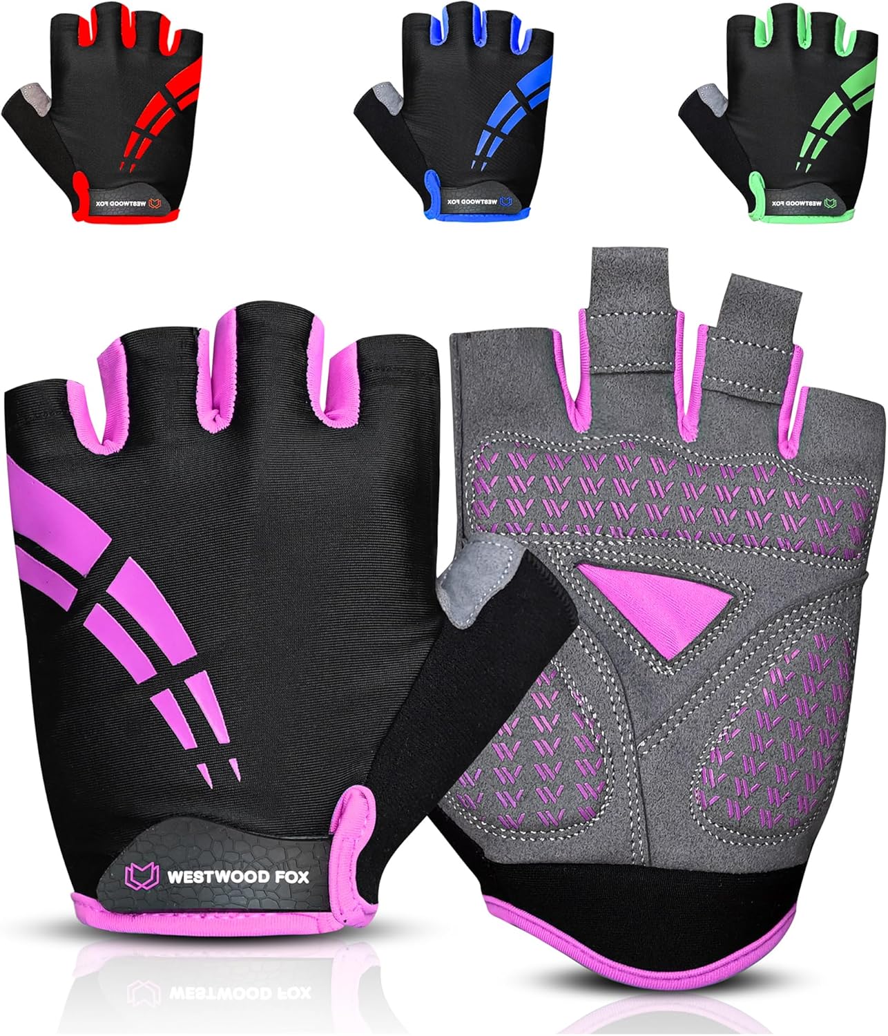 Gants de cyclisme demi-doigts Westwood Fox