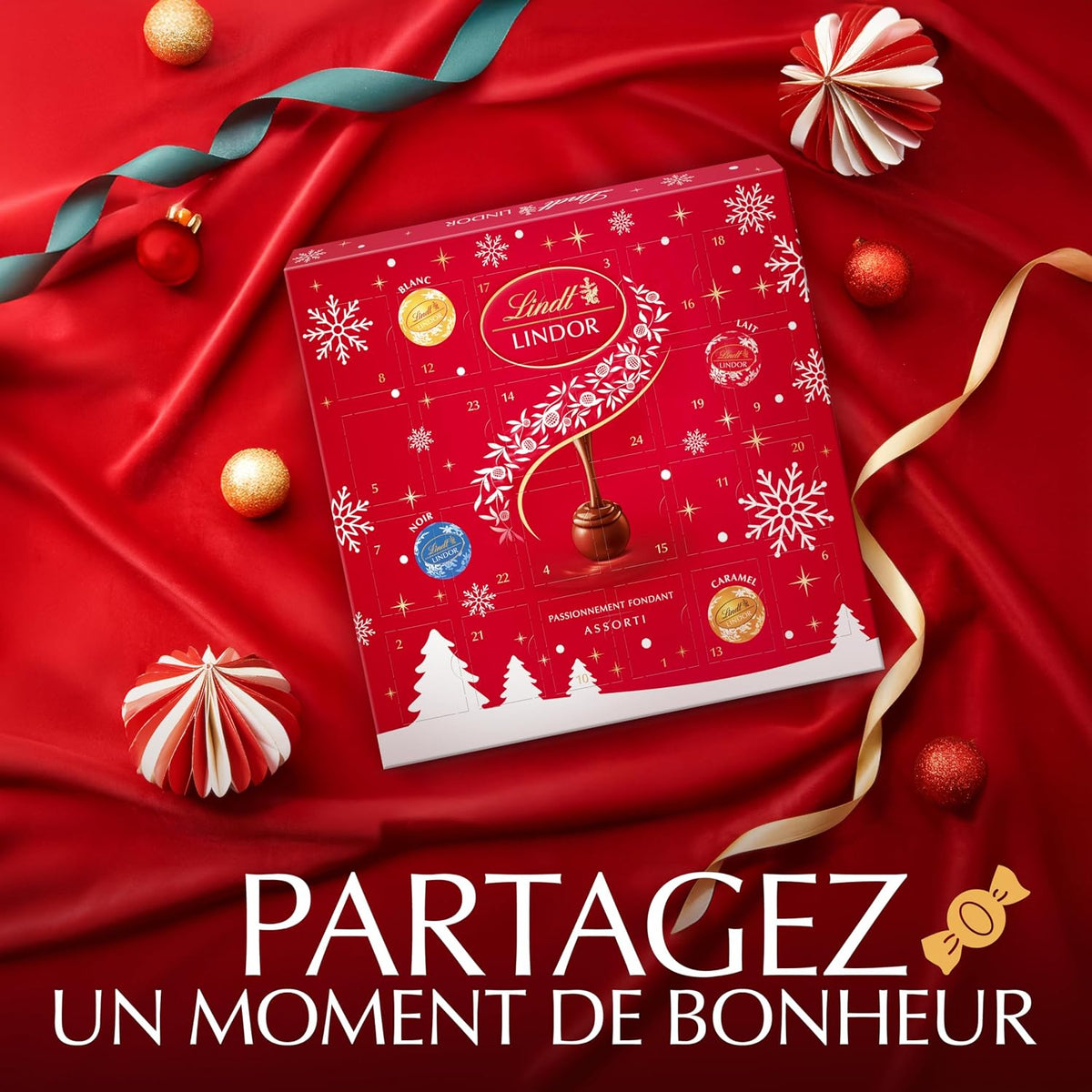 Calendrier de l'Avent Lindt LINDOR assorti 109 g