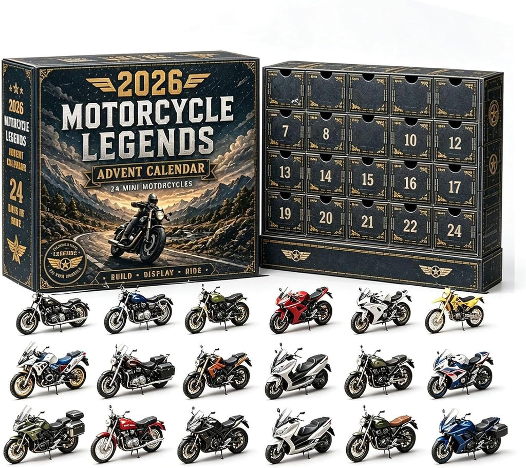 Calendrier de l'Avent Motorcycle Legends 2026 avec ses 24 mini-motos