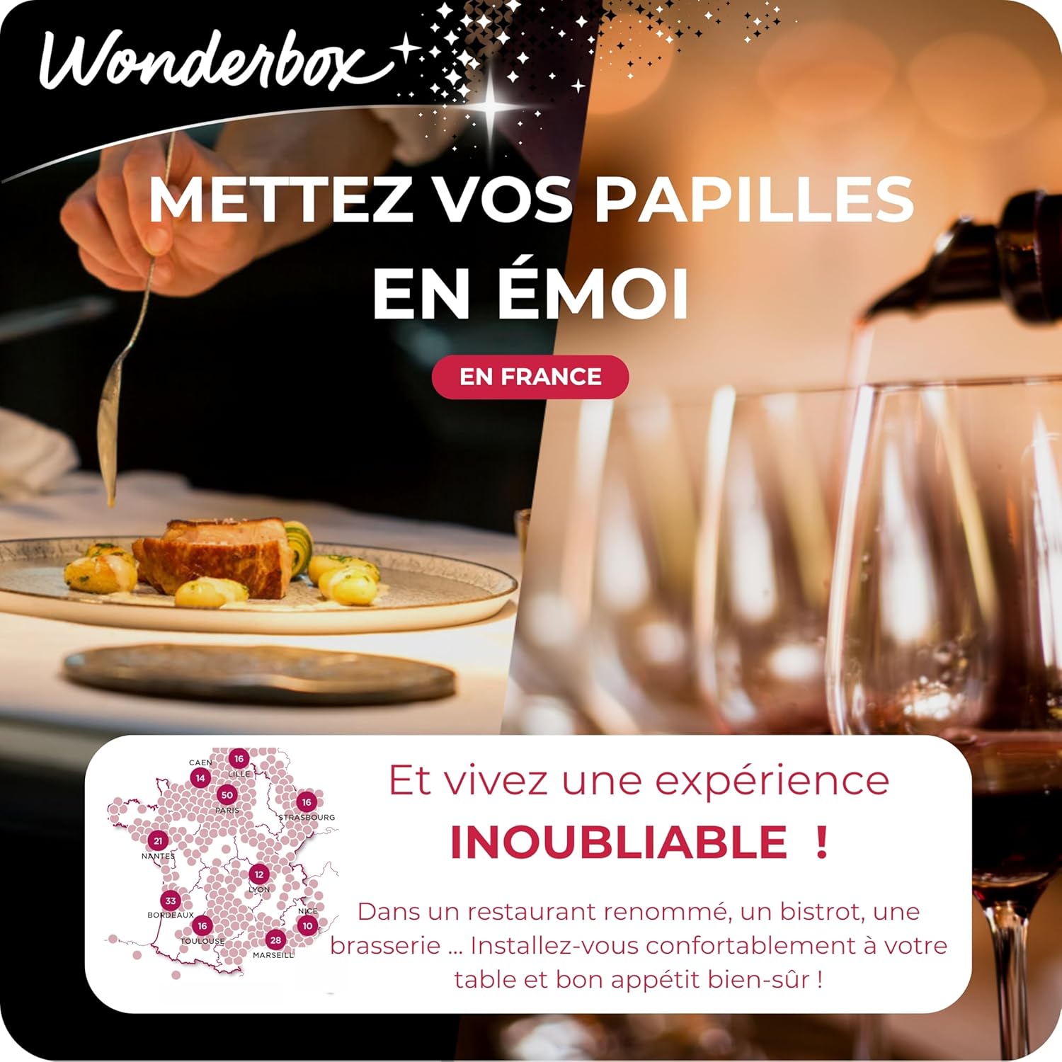 Coffret cadeau Gastronomie des Grands Chefs - Wonderbox