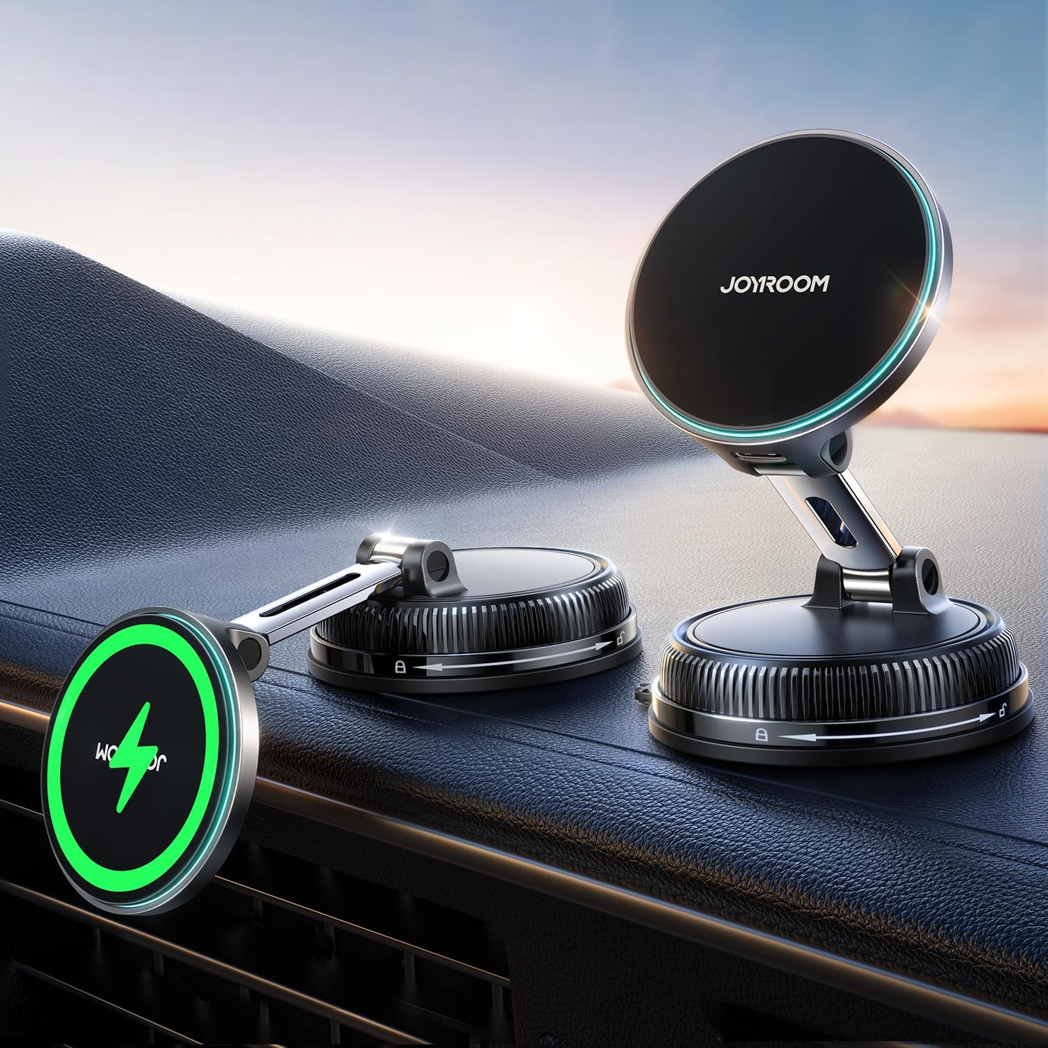 Chargeur voiture MagSafe ventouse 15W (JOYROOM)
